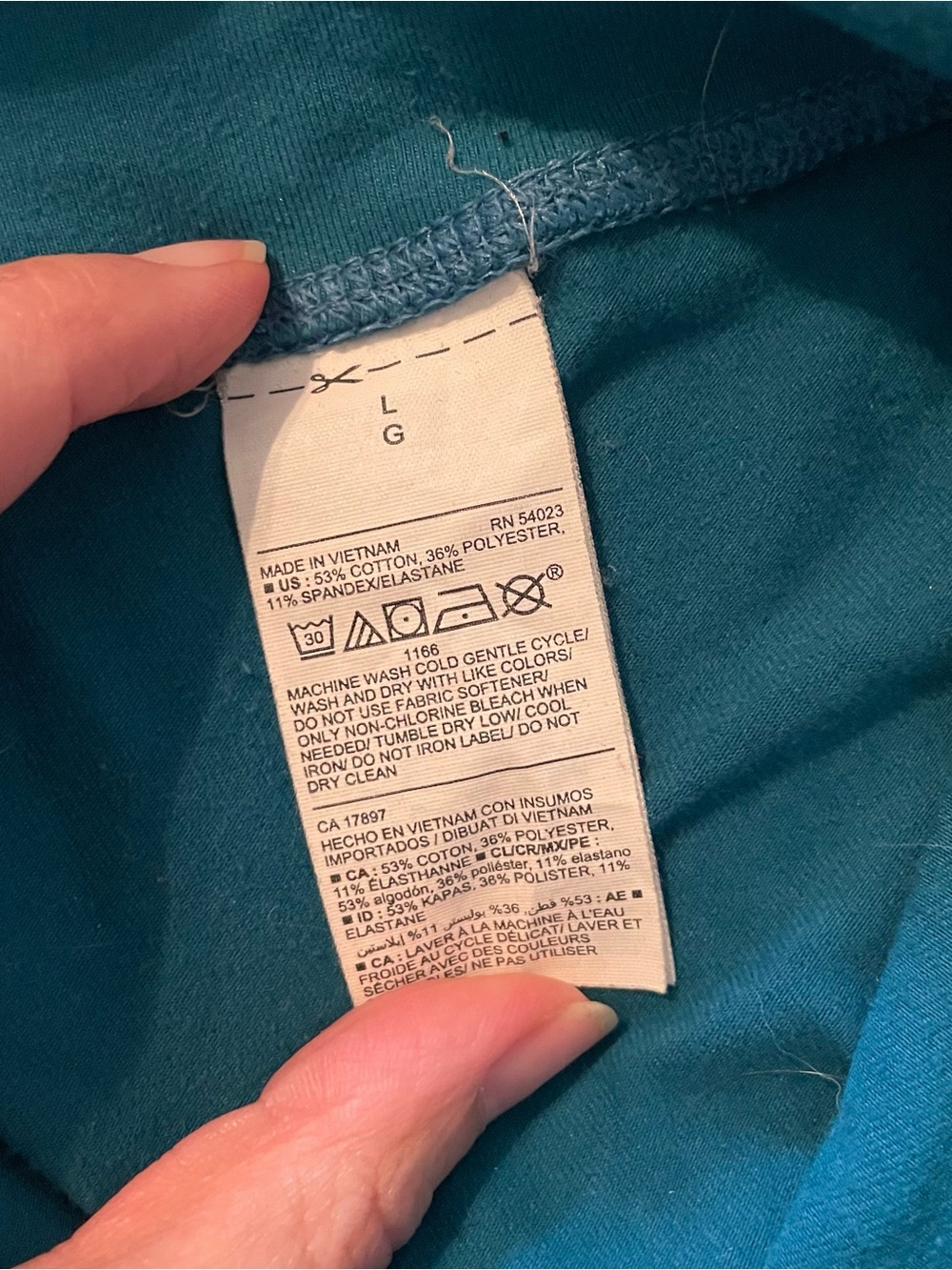 Old Navy Teal High-Waist Bike Shorts - Picture 3 of 4